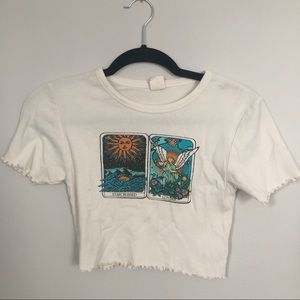 Star Crossed Lovers Cropped Tee